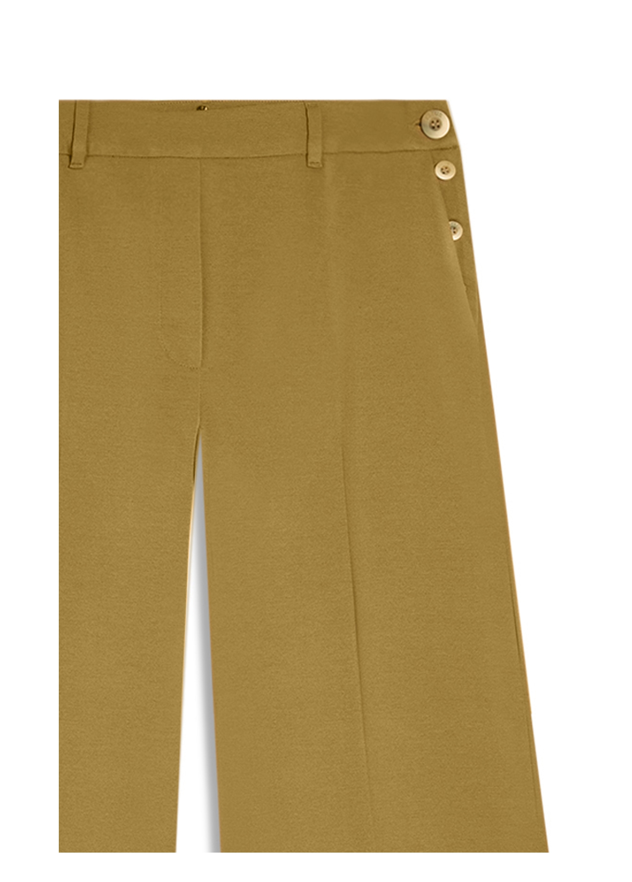 Calça Lilla Patte D`eph Buttons Ocre